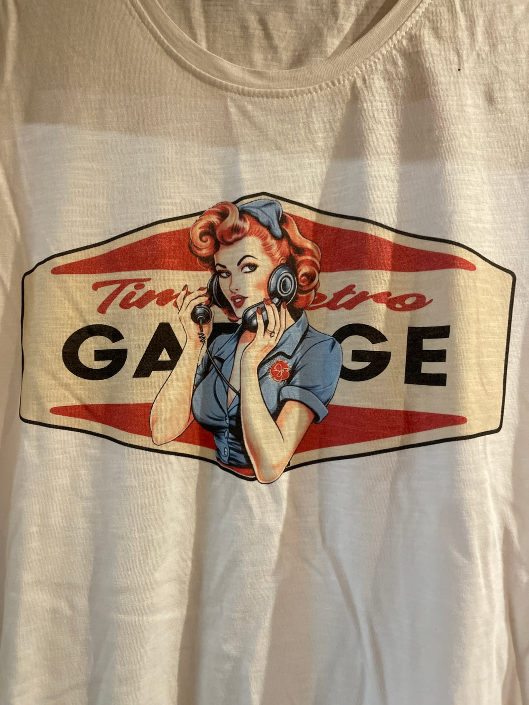 Retro garage bluse - service lady🌻